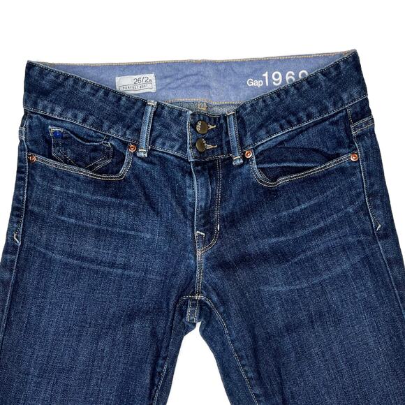 GAP 1969 Perfect Boot Jeans size 2/26 x 29 Low-Rise Bootcut Stretch Denim - Picture 10 of 15
